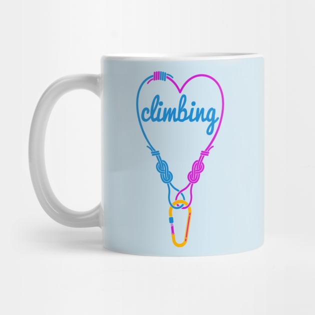 Rock climbing rope love to climb by mailboxdisco